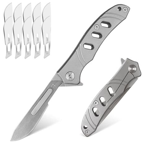 Vifunco Folding Scalpel Knife Pocket Knife For Men Small Keychain