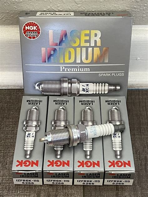 4 PCS NGK 5266 IZFR6K 11S LASER IRIDIUM SPARK PLUGS FOR HONDA CIVIC