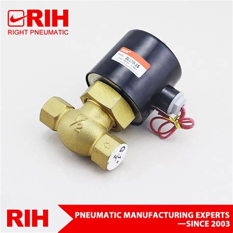 2L Series High Temperature Brass Solenoid Valve High Pressure Solenoid