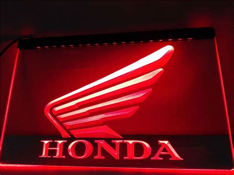 Honda Illuminated Led Neon Sign Home Decor Garage Lights Décor Craft