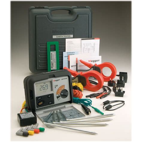 Megger Det4tcr2 Clamps Ground Resistance Tester Kit Rechargeable