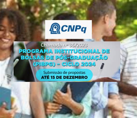 Edital CNPq Nº 35 2023 Apoio à pesquisa científica tecnológica e de