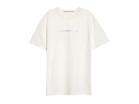 Sasom Alexander Wang Hotfix Logo Grill Oversize Graphic Tee