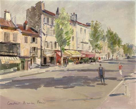 Oil Painting Replica Spring Landscape In The Suburbs Of Paris By