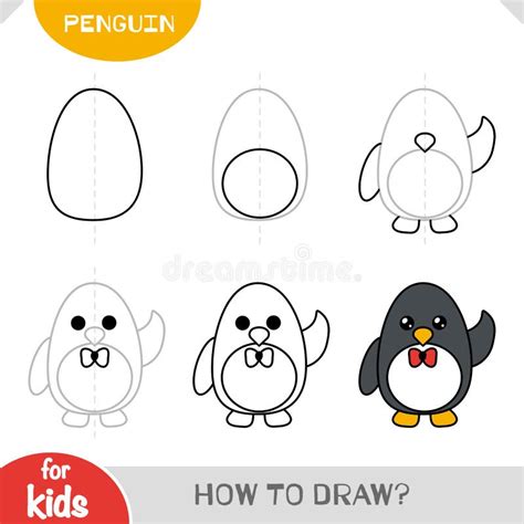 Cómo Dibujar El Pingüino Para Los Niños Tutorial De Dibujo Paso A Paso