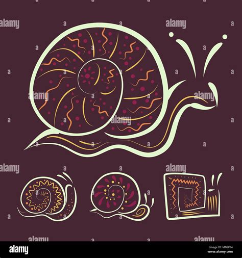 Beach Snails Stock Vector Images Alamy