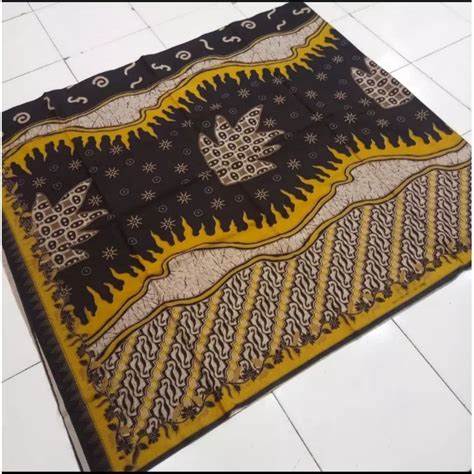 Jual Kain Batik Solo Katun Halus Motif Abstrak Lereng Daun Maple