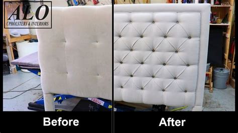 Diy How To Reupholster A Queen Size Headboard Tufted Style Alo Upholstery Youtu