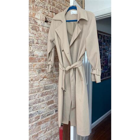 Oak Fort Beige Oversized Trench Coat Size Depop