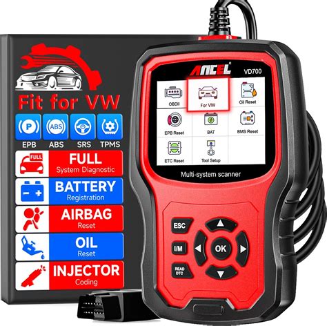 ANCEL VD700 Full Systems Diagnostic Tool For VW Audi Skoda Seat