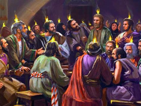 Pentecost Upper Room Pentecost Holy Spirit Biblical Art