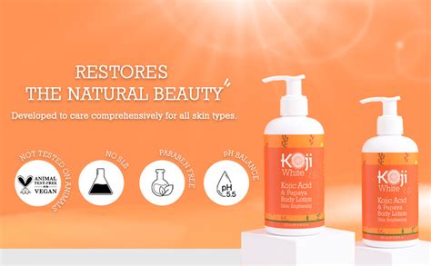 Koji White Kojic Acid And Papaya Skin Brightening Body Lotion Bodytonix