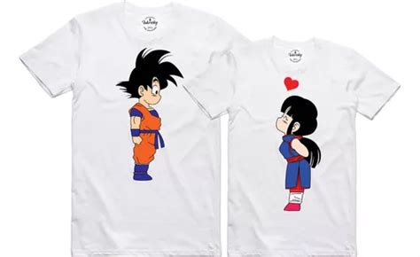 Playera T shirt Novios Duo Pareja Goku Milk Meses sin interés