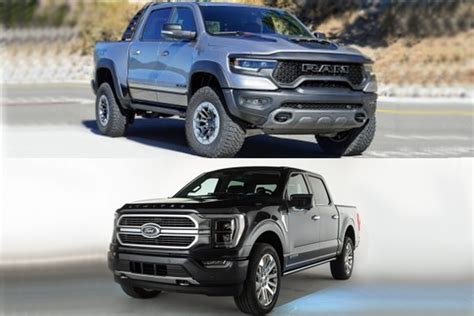 2021 RAM 1500 Vs 2021 Ford F 150 Which Is Better Autotrader