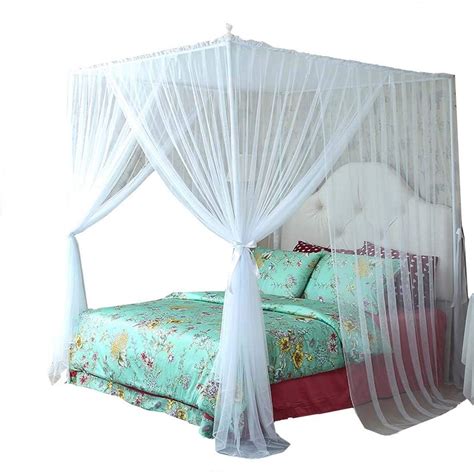 Amazon Mengersi Corners Post Bed Canopy Bed Curtains Bed Frame