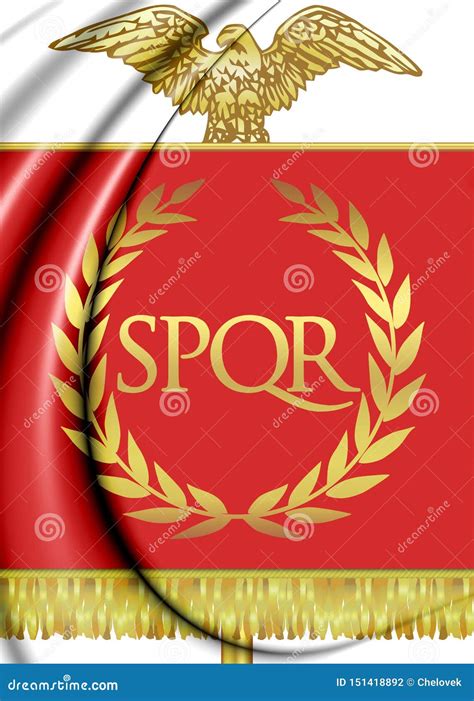 D Vexilloid Of The Roman Empire Stock Photo Cartoondealer