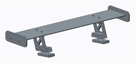 Fichier STL AILERON ARRIÈRE POUR VOITURE RCModèle à imprimer en 3D à