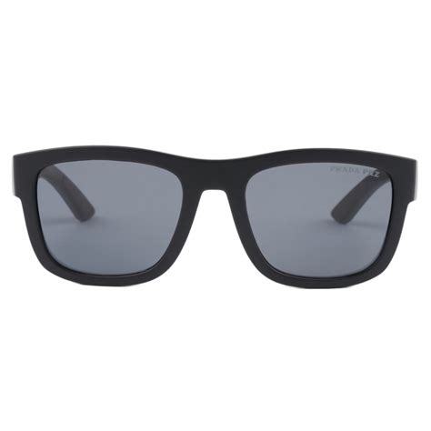 Prada Prada Linea Rossa Active Square Sunglasses Black Prada Collection Sunglasses