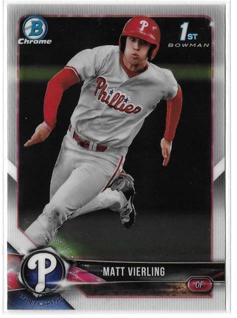 2018 BOWMAN CHROME DRAFT PROSPECT MATT VIERLING BDC 2 EBay