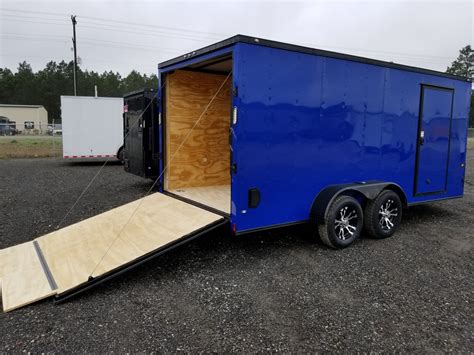 7x16 Electric Blue Hawk - ATV Trailers. (ad 720) - USA Cargo Trailer