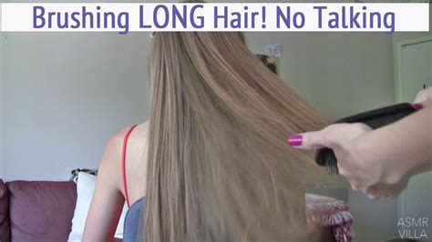 Asmr Brushing Long Hair Hair Play Head Scratching Brush Tapping