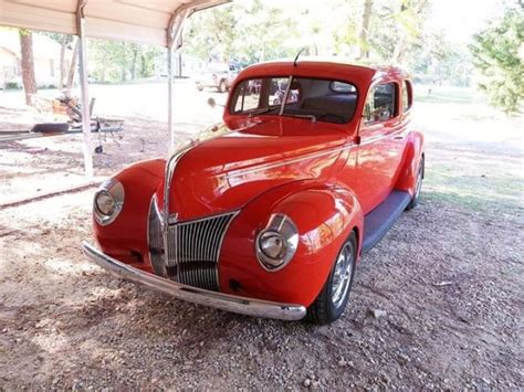 1940 Ford 2 Door Sedan Red For Sale Photos Technical Specifications