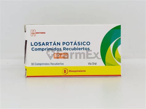 Losartán Potásico 50 Mg X 30 Comprimidos