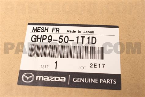 Mesh Front Bumper Ghp T D Mazda Parts Partsouq