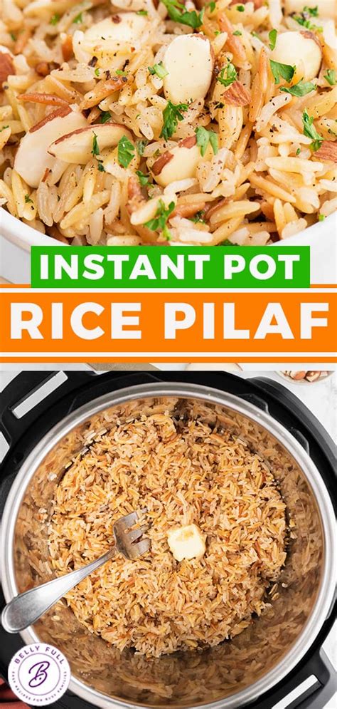 Instant Pot Rice Pilaf Recipe Belly Full