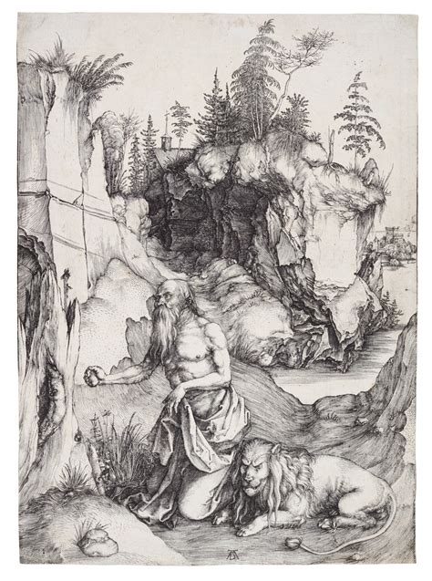 St Jerome Penitent In The Wilderness B 61 M Holl 57 Old