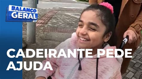 Cadeirante de 9 anos pede ajuda do BG para cobrar melhores condições na