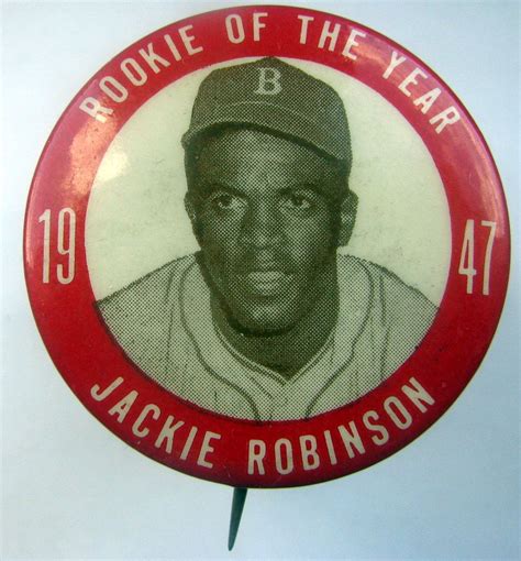 Lot Detail - 1947 JACKIE ROBINSON "ROOKIE OF THE YEAR" PIN