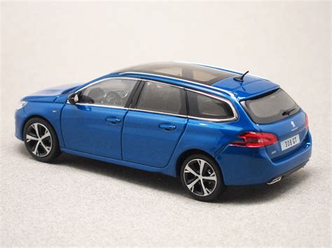 Peugeot 308 SW GT 2020 Bleu Vertigo Norev 1 43e Minicarweb