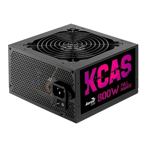 FONTE 800W 80 PLUS BRONZE AEROCOOL KCAS FULL RANGE PFC ATIVO KCAS