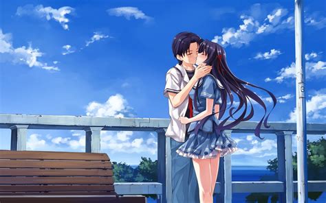 🔥 [50+] Anime Kiss Wallpapers | WallpaperSafari