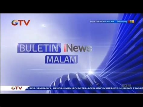 Obb Buletin Inews Malam Di Gtv Youtube