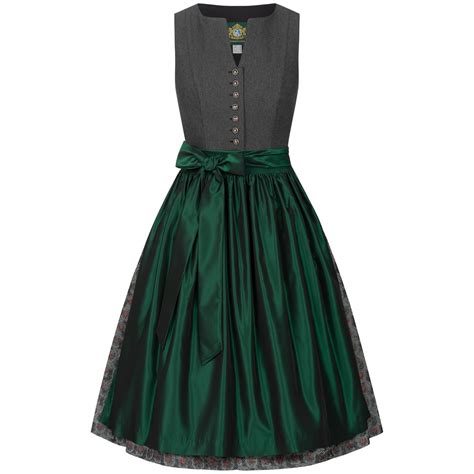 Midi Dirndl Taubensee In Grau 70cm Von Hammerschmid Finest Trachten De