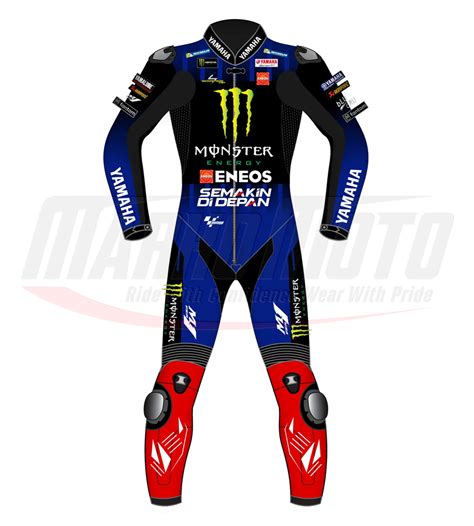 Franco Morbidelli Monster Yamaha Motorcycle Racing Leather Suit Marko