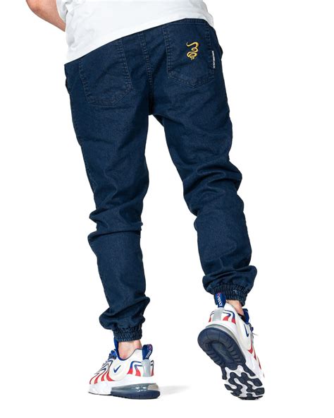 Spodnie Jeans Jogger Grube Lolo Dymek Niebieskie Z Ote Sklep