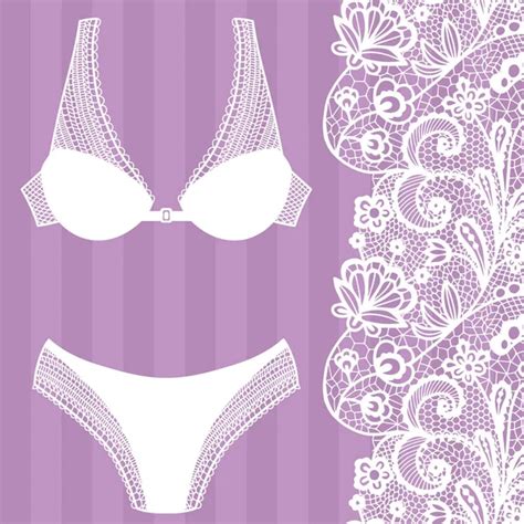 Hand Drawn Lingerie Panty And Bra Set Stock Vector By ©comotom0 190834648