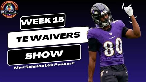 NFL Week 15 Tight End Fantasy Football Waiver Wire Targets YouTube