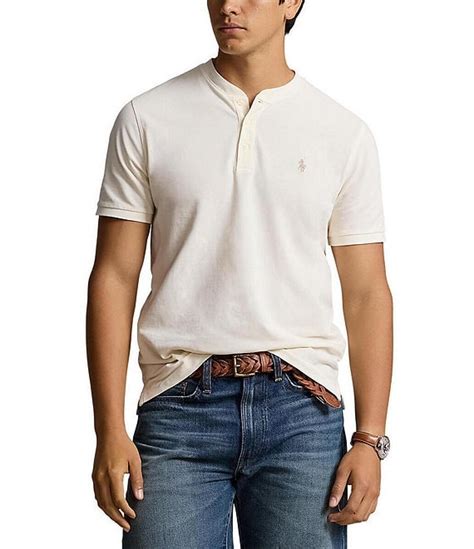 Polo Ralph Lauren Featherweight Mesh Short Sleeve Henley Shirt Dillards