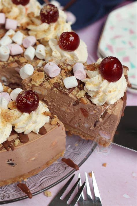 No Bake Rocky Road Cheesecake Jane S Patisserie