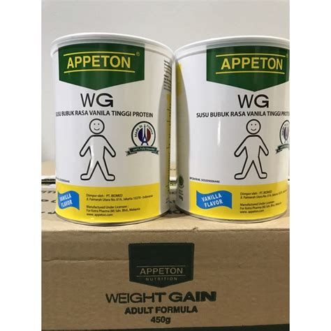 Jual Appeton Weight Gain Susu Untuk Gemuk Rasa Vanilla Dewasa 450