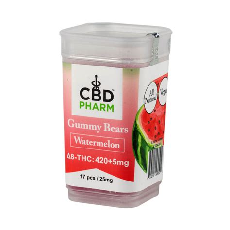 Watermelon Delta 8 Gummy Bears Cbd Pharm