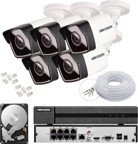 Zestaw Do Monitoringu Hikvision Zestaw Kamer Monitoringu Ip Poe Mp Tb