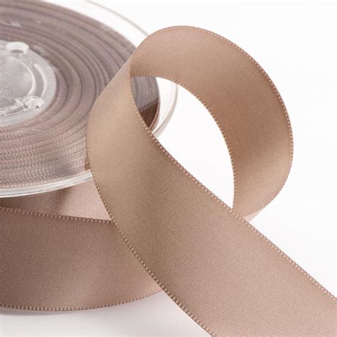 Mm Taupe Satin Ribbon M By Favour Lane