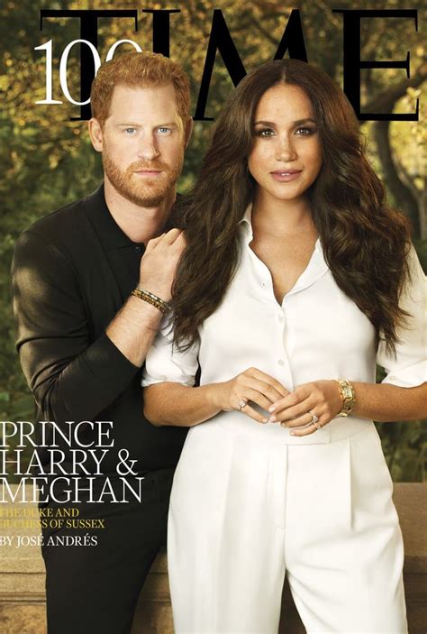 The Cover Of Time Magazine Features Prince Harry And His Wife Lady