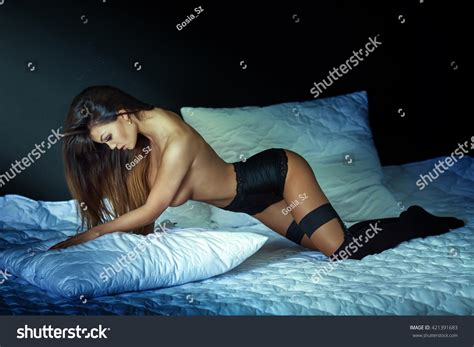Sexy Beautiful Brunette Woman Posing Naked Stock Photo Shutterstock