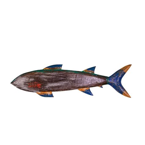 X Multicolor Shark Coastal Driftwood Wall Art Plaque Wilford